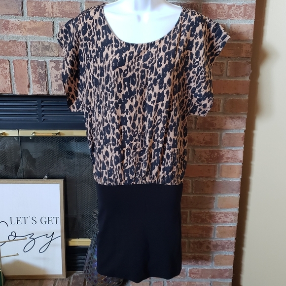 NWT Ganni Leopard Mini Dress - Picture 4 of 13